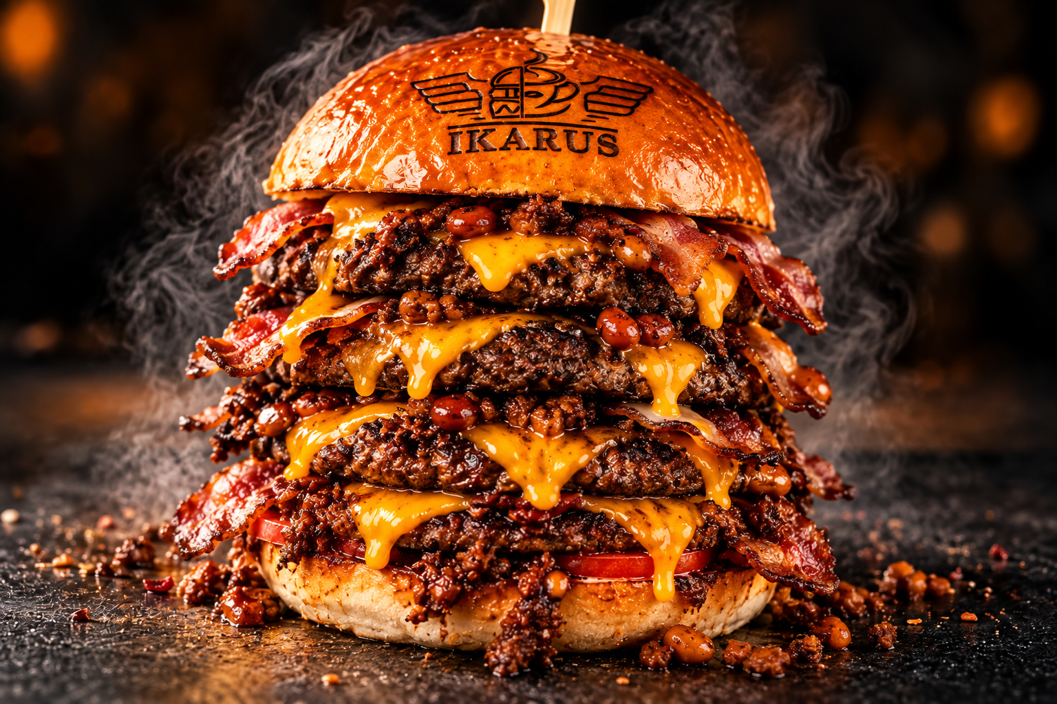 Triple TACO Beef burger