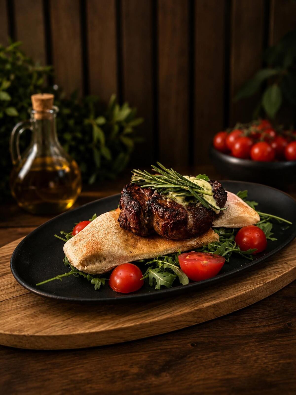 Filetto di manzo con burro di erbe